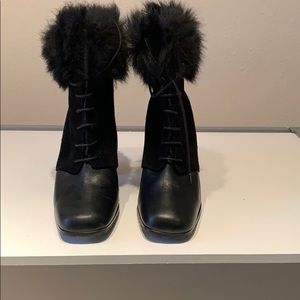 Maxmara New Fox Fur booties